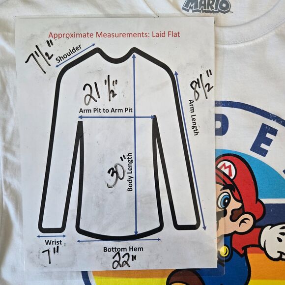 Super Mario Retro Circle T-Shirt - Size Large - Journeys Exclusive - Picture 9 of 9